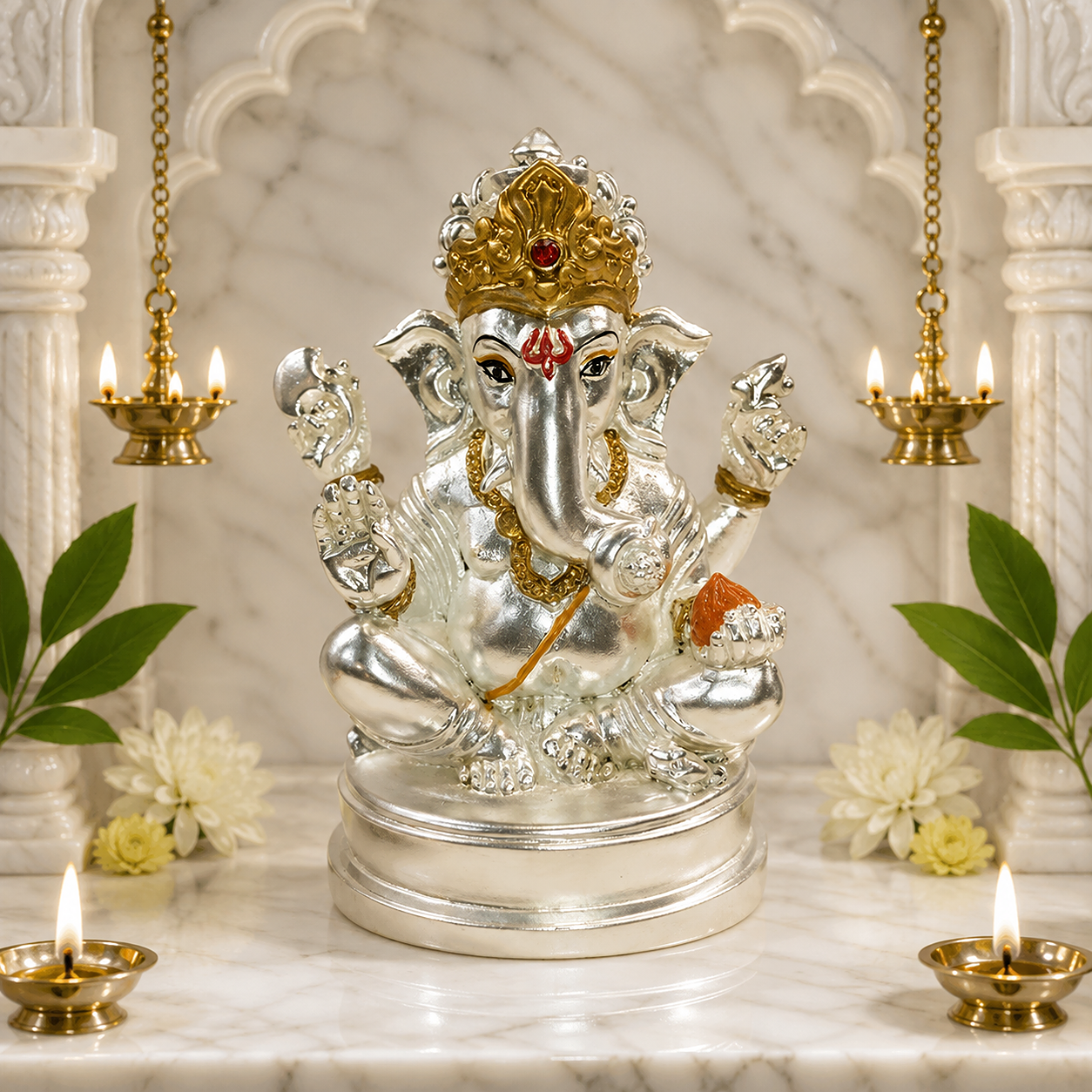 Silver Ganesh Ji